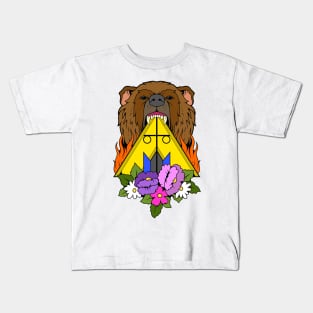Burning Bear Temple Kids T-Shirt